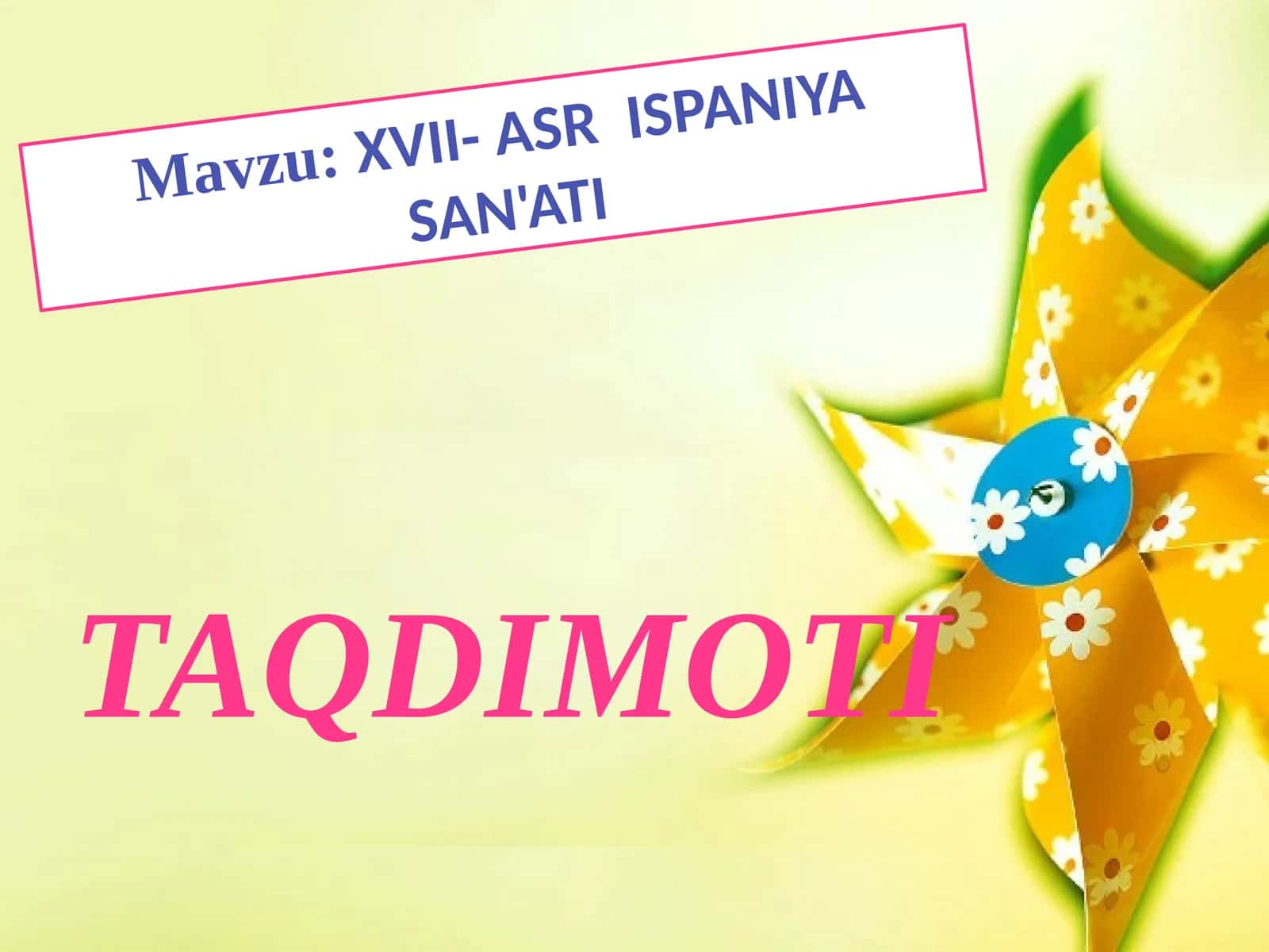 XVII- ASR ISPANIYA SAN'ATI.pptx 1