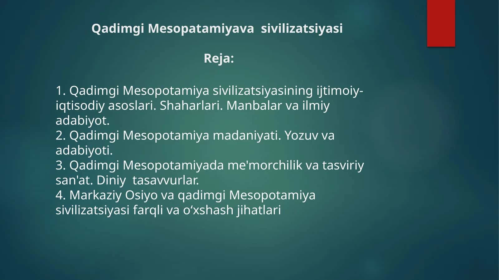 Qadimgi Mesopatamiyavasivilizatsiyasi 1