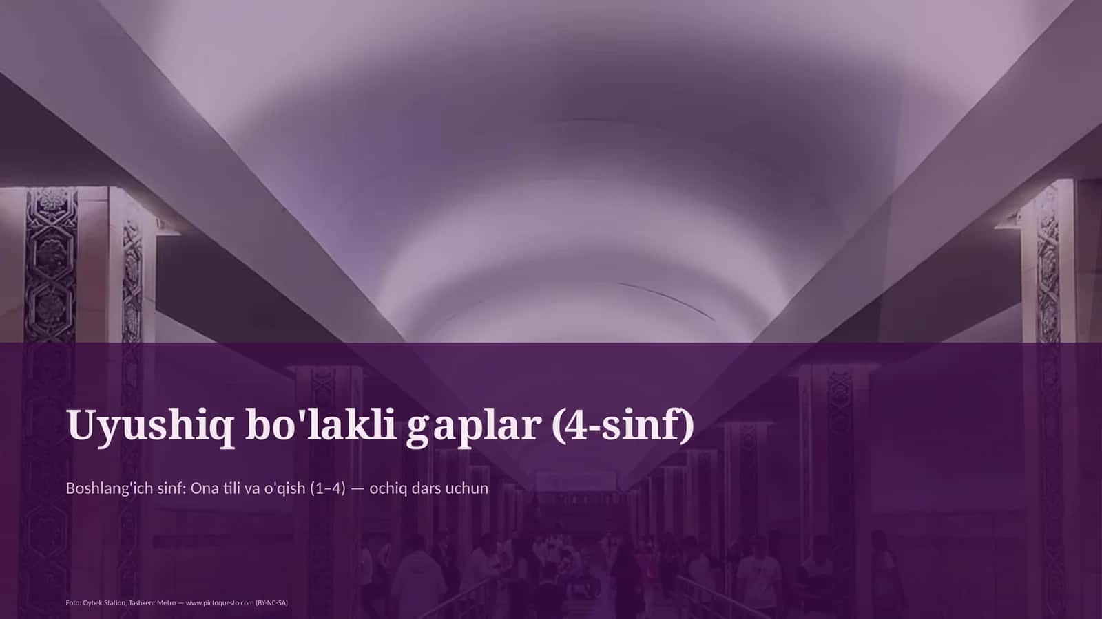 Uyushiq bo'lakli gaplar (4-sinf) 1