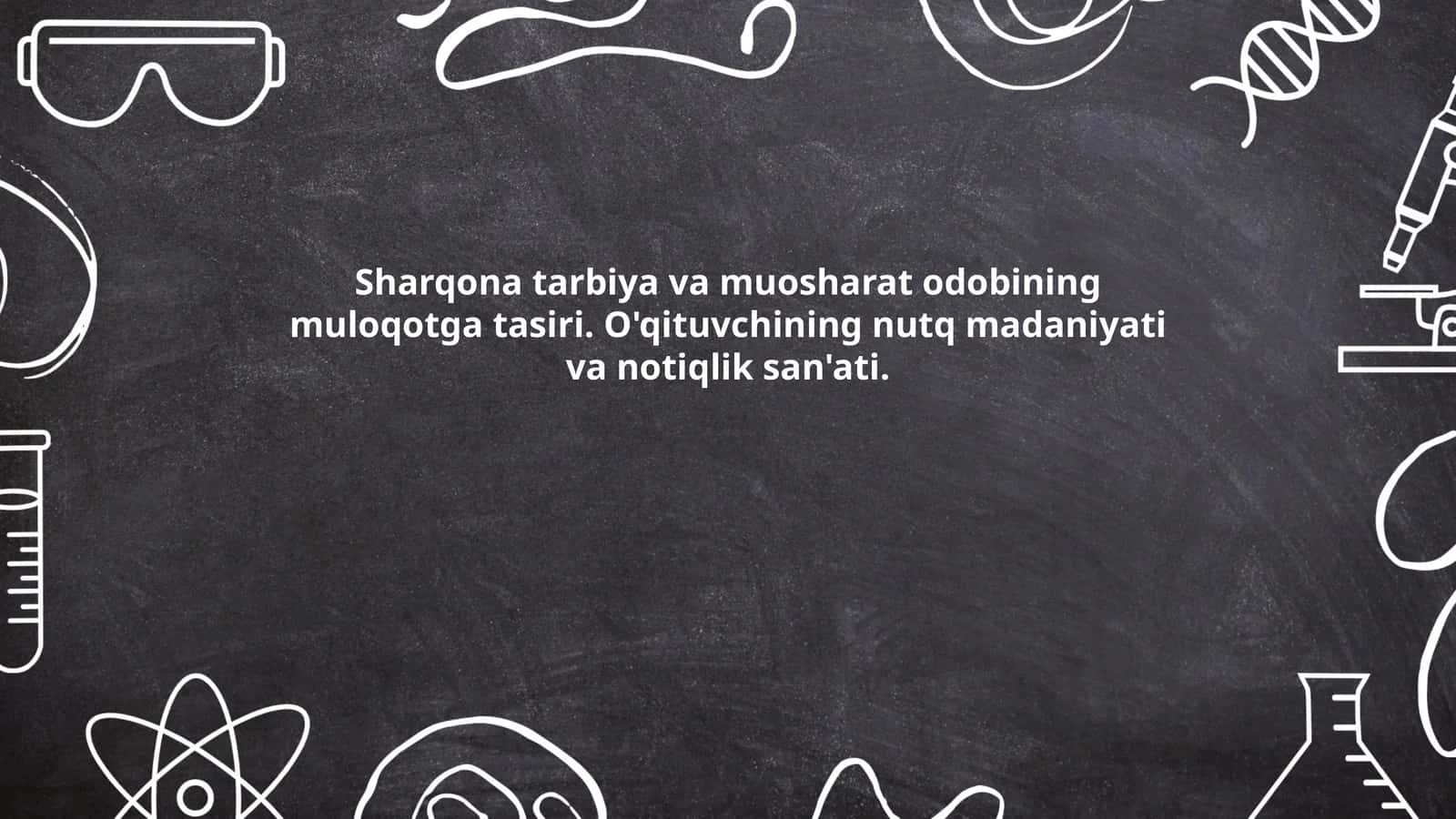 Sharqona tarbiya va muosharat odobining muloqotga tasiri 1