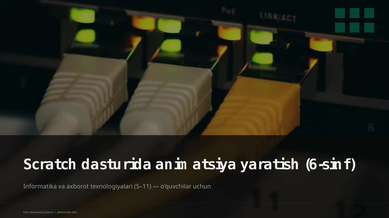 Scratch dasturida animatsiya yaratish (6-sinf) 1