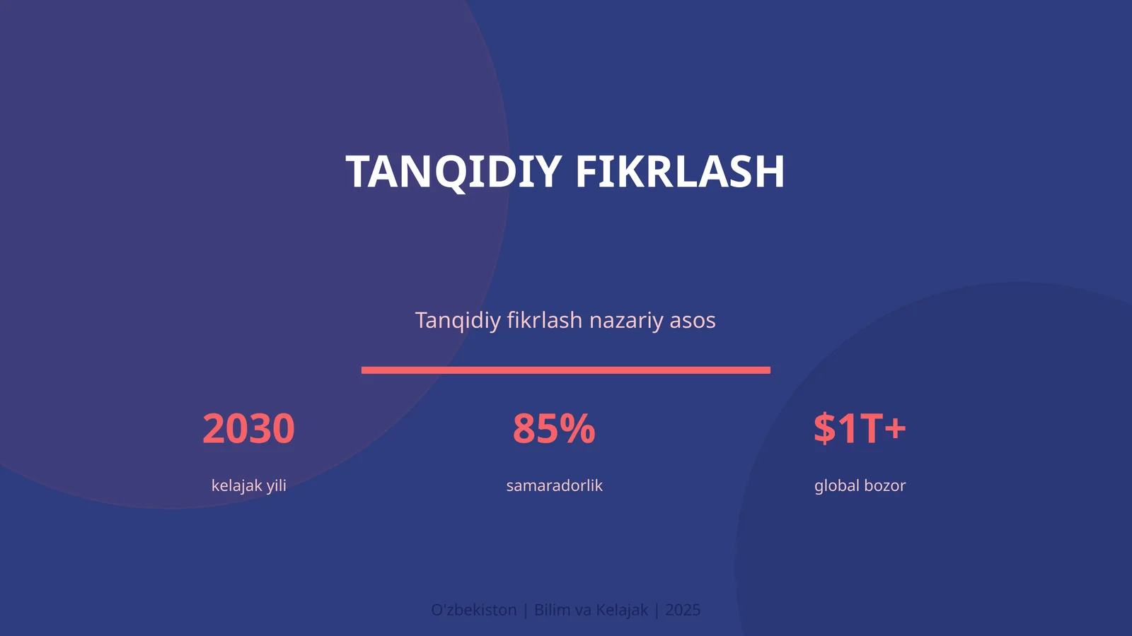 Tanqidiy Fikrlash 1