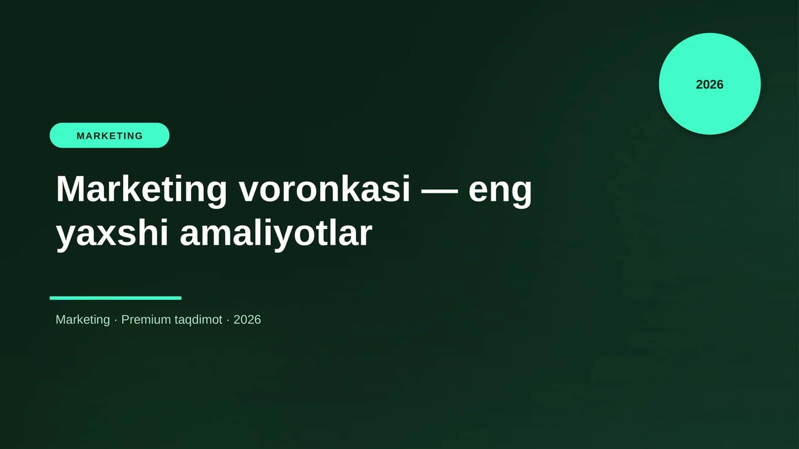 Marketing voronkasi — eng yaxshi amaliyotlar 1