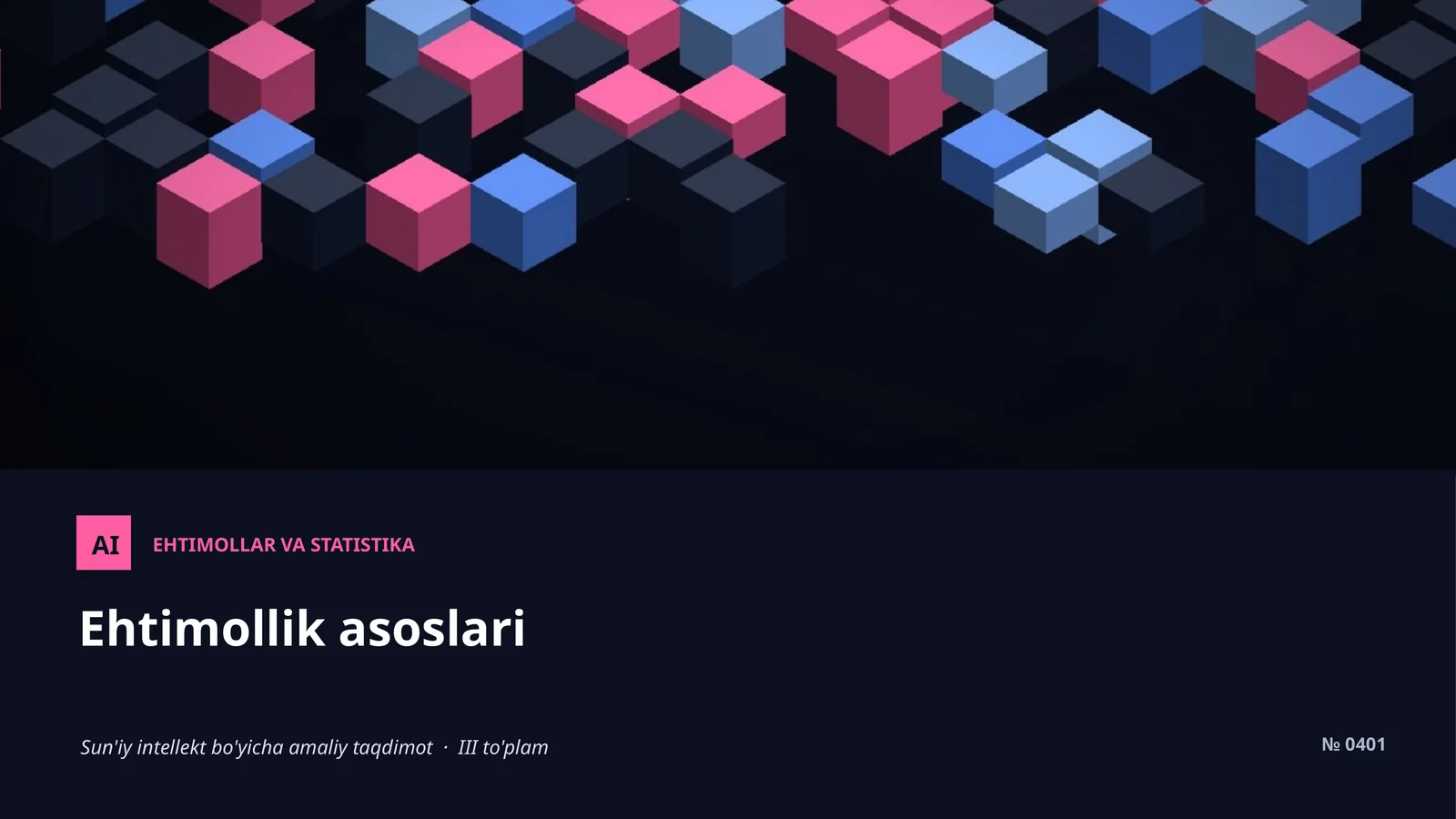 Ehtimollar va statistika 1