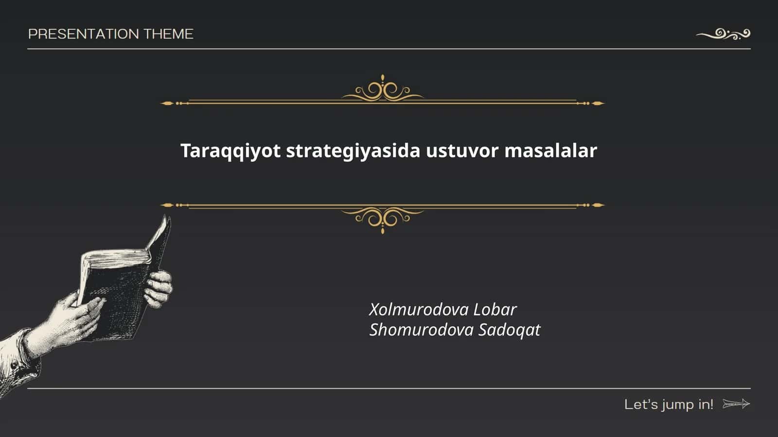 Taraqqiyot strategiyasida ustuvor masalalar 1