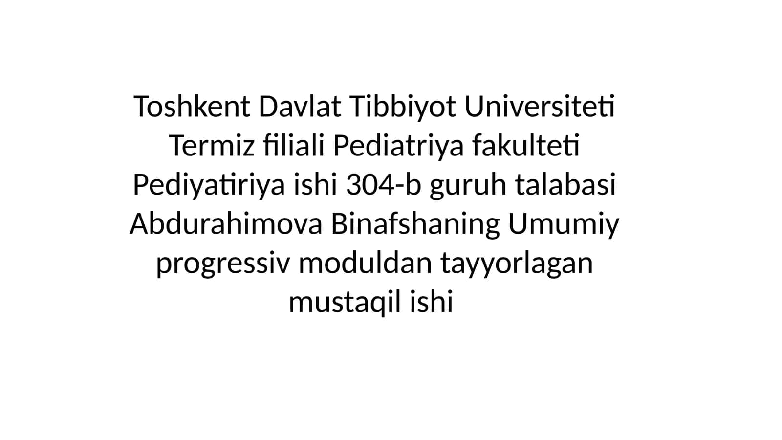 Progressiv modul asosida oilani individual rivojlantirish rejasini ishlab chiqish 1