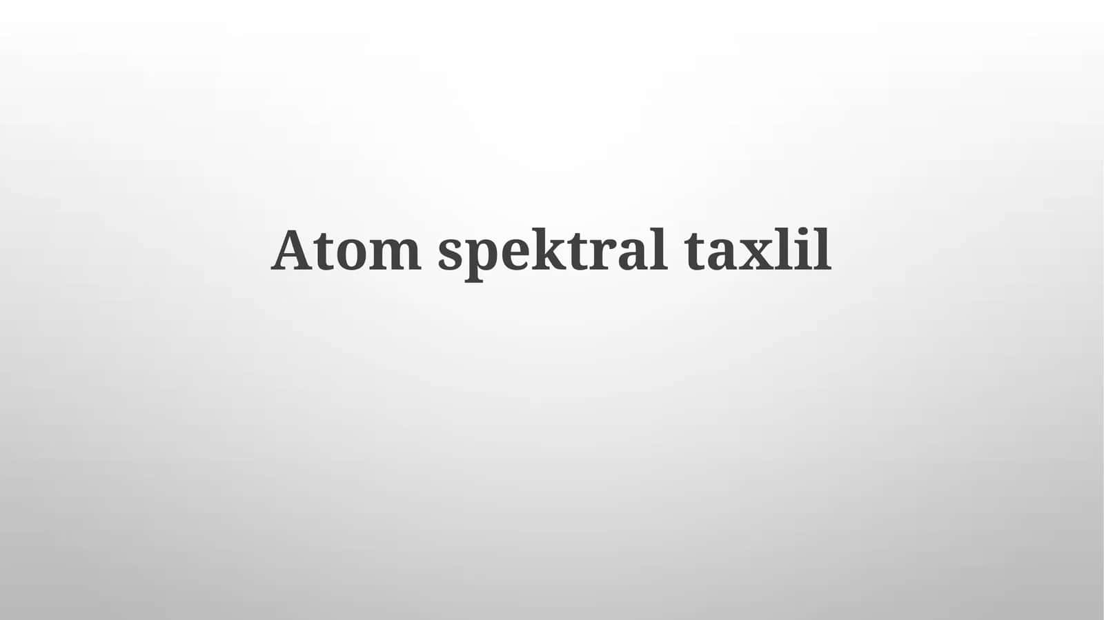 Atomspektraltaxlil 1