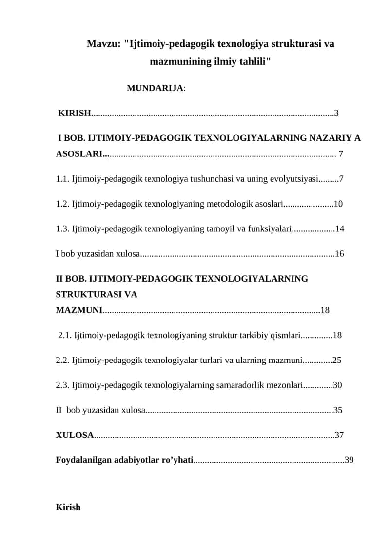 Ijtimoiy-pedagogik texnologiya strukturasi va mazmunining ilmiy tahlili 1