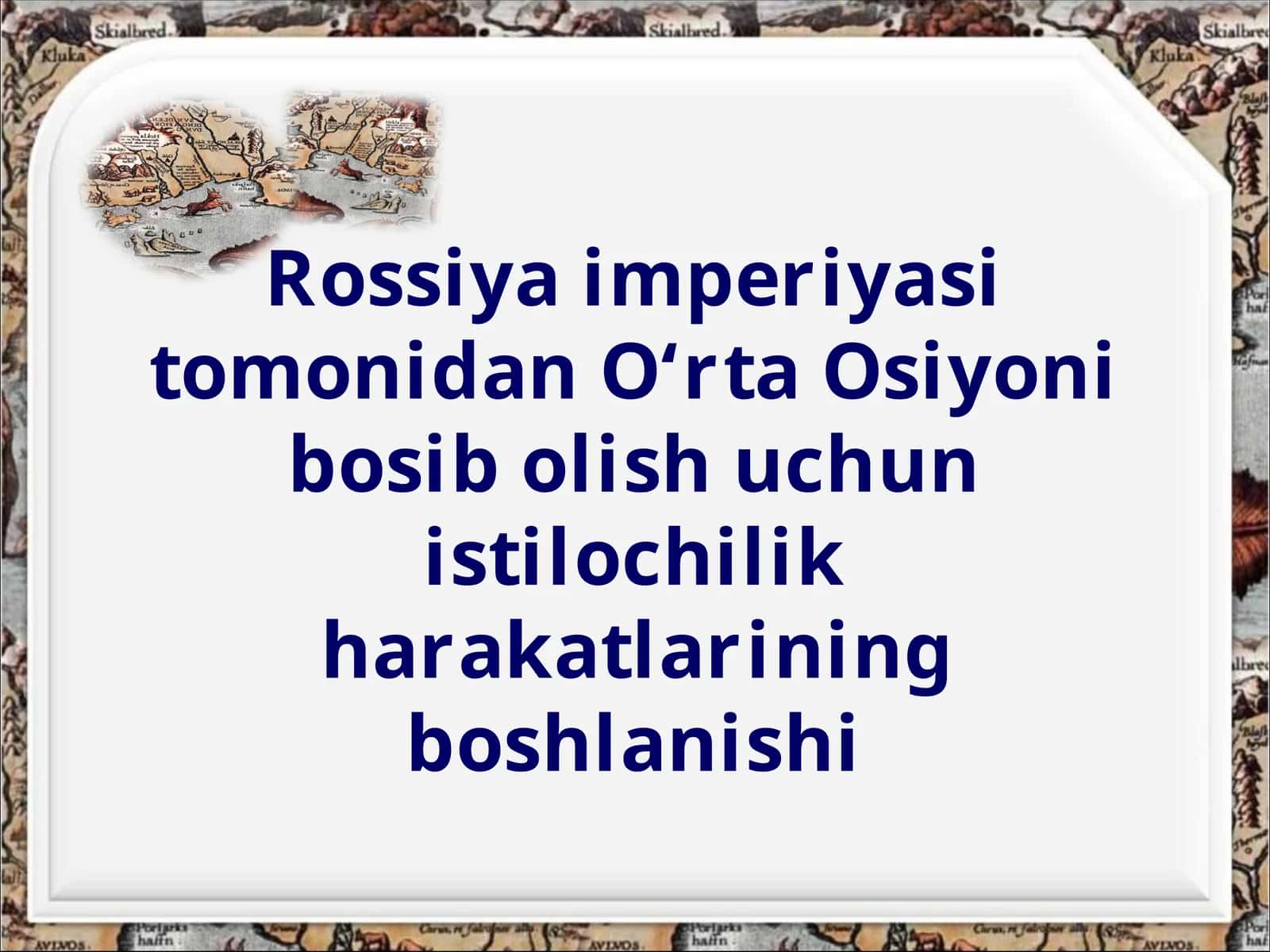 Rossiya tomonidan o`rta osiyo bosib 9-o`zbek 1