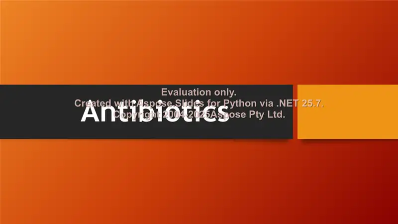 Antibiotics 1