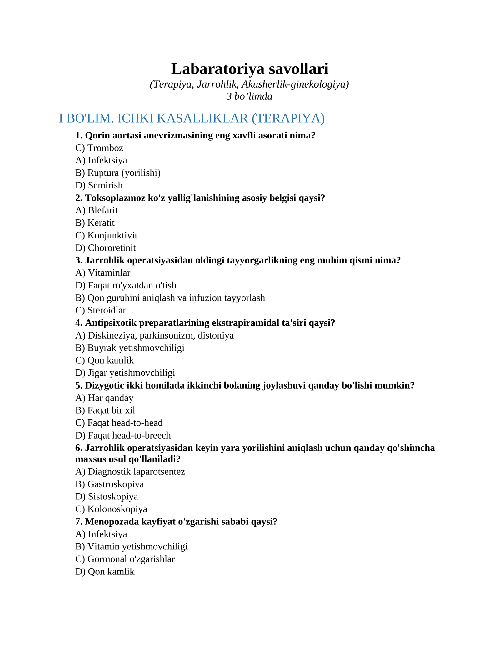 Labaratoriya savollari 1