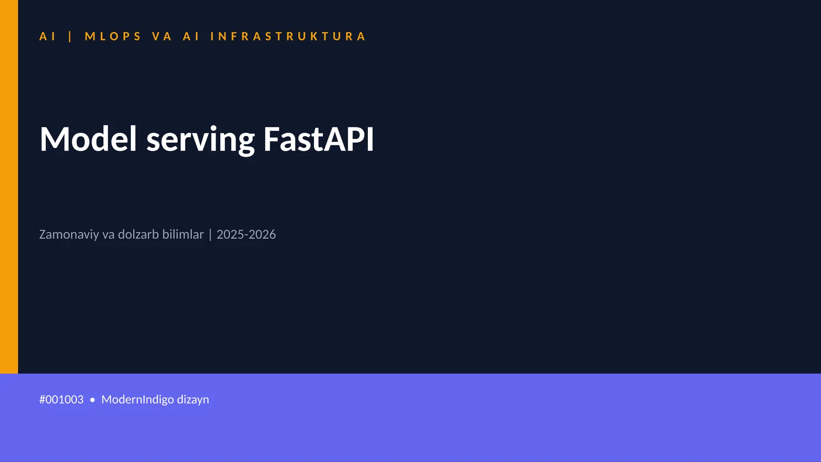 Model serving FastAPI 1