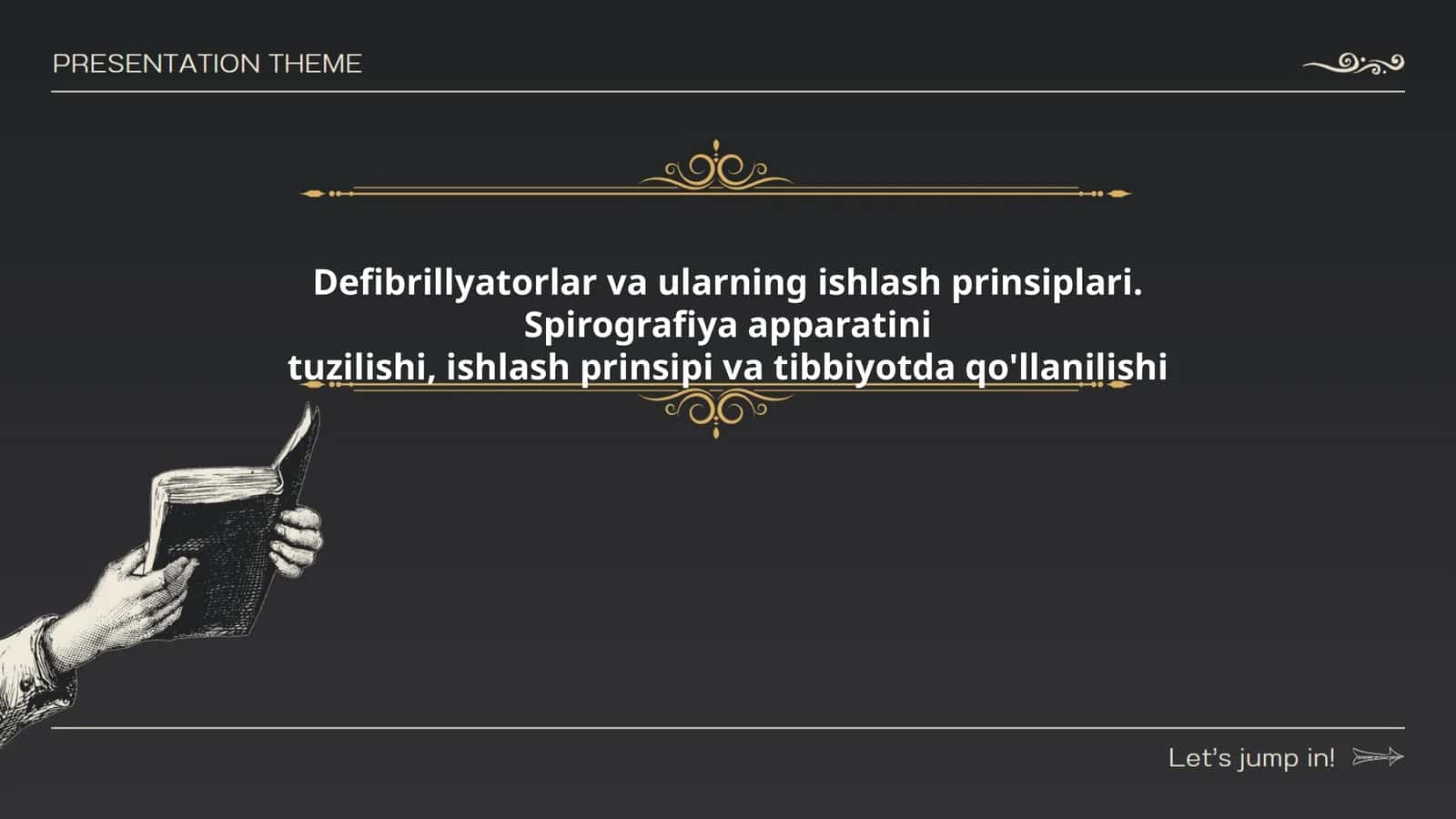 Defibrillyatorlar va ularning ishlash prinsiplari. Spirografiya apparatini tuzilishi, ishlash prinsipi va tibbiyotda qo'llanilishi 1