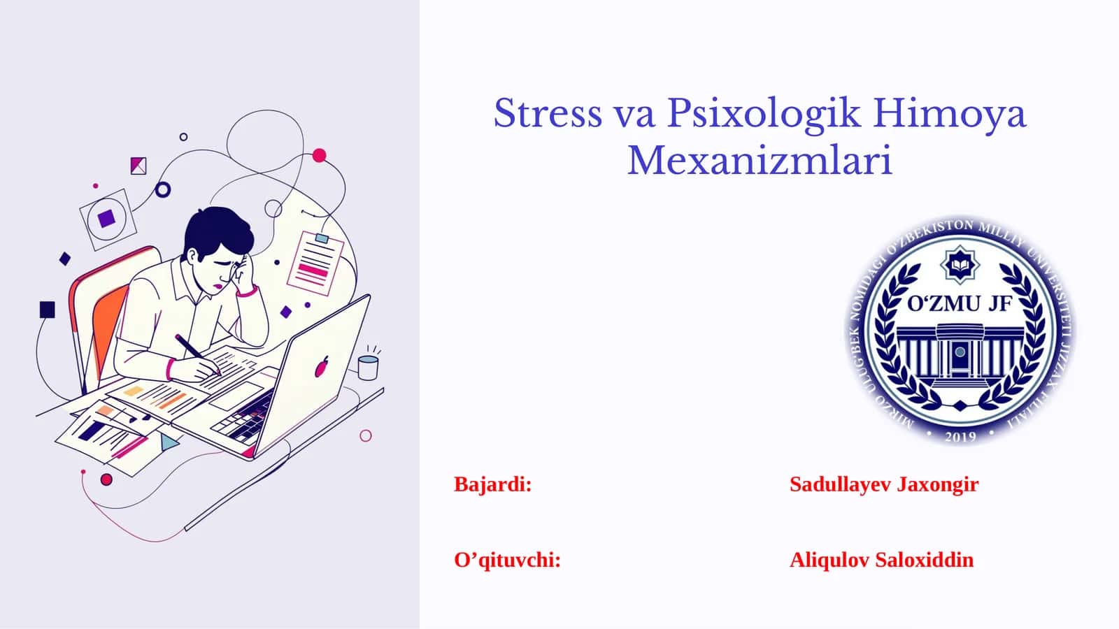 Stress va Psixologik Himoya Mexanizmlari 1