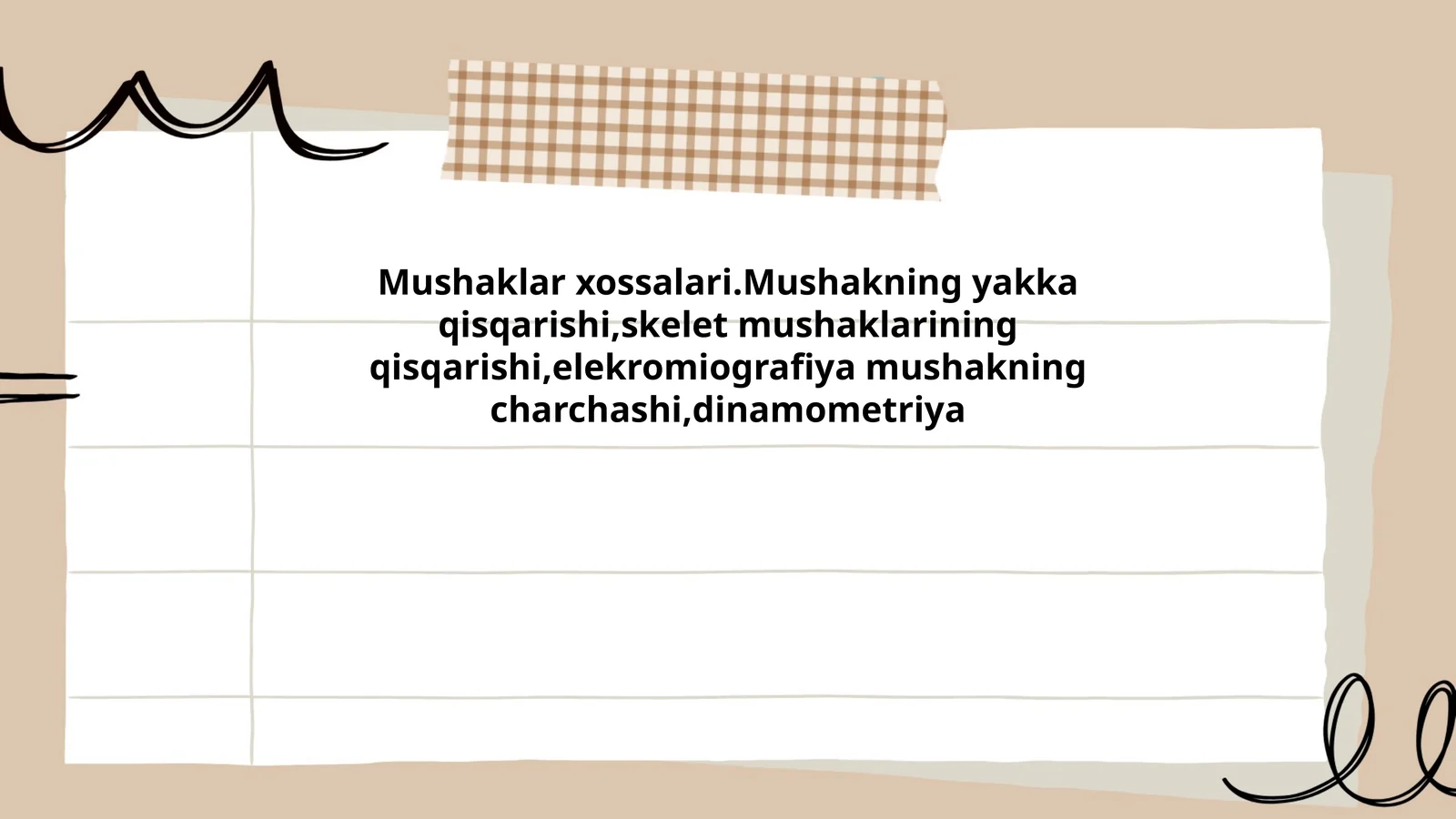 Mushaklar xossalari 1