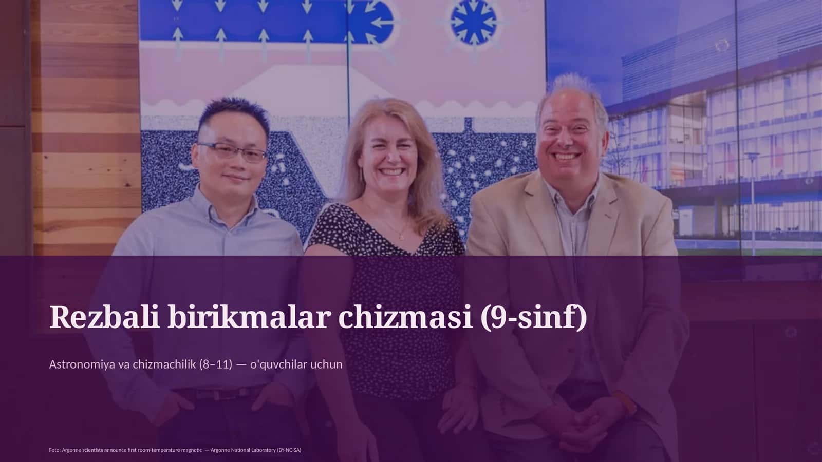 Rezbali birikmalar chizmasi (9-sinf) 1