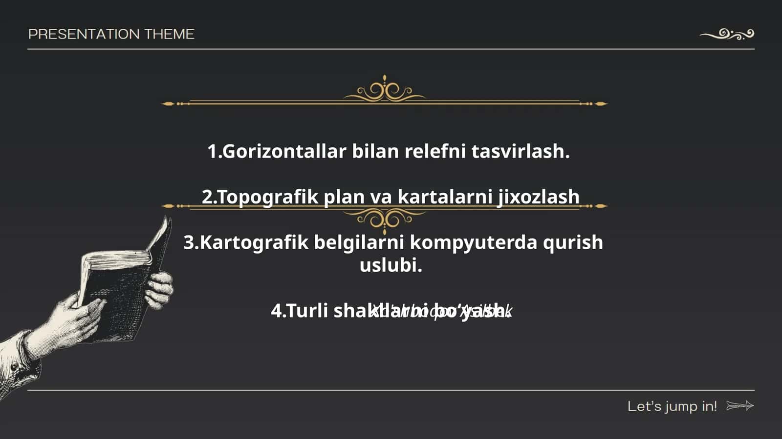 Gorizontallar bilan relefni tasvirlash 1