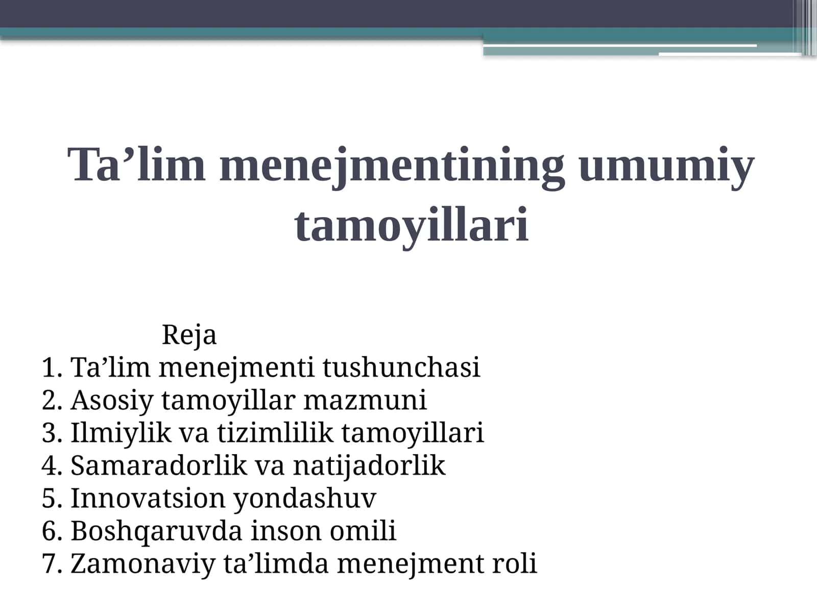 Ta’limmenejmentiningumumiytamoyillari 1
