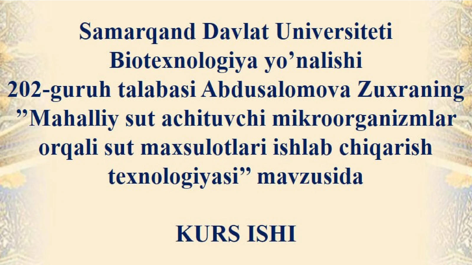 Sut Achituvchi Mikroorganizmlar 1