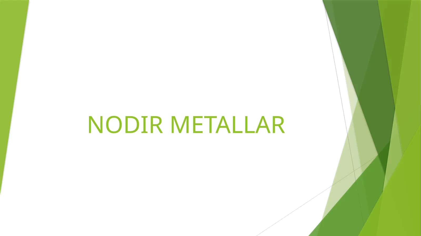 NODIR METALLAR 1