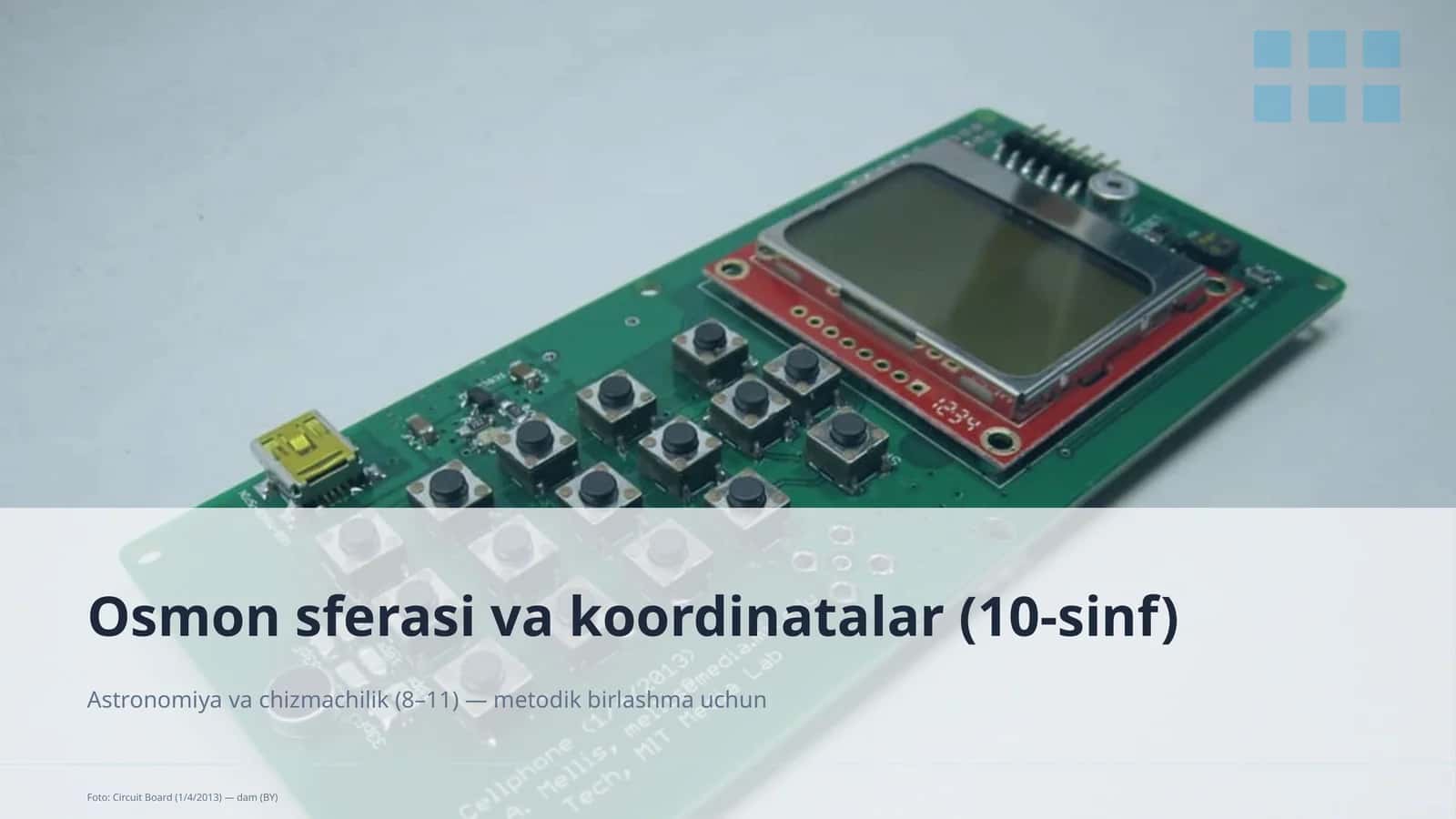 Osmon sferasi va koordinatalar (10-sinf) 1