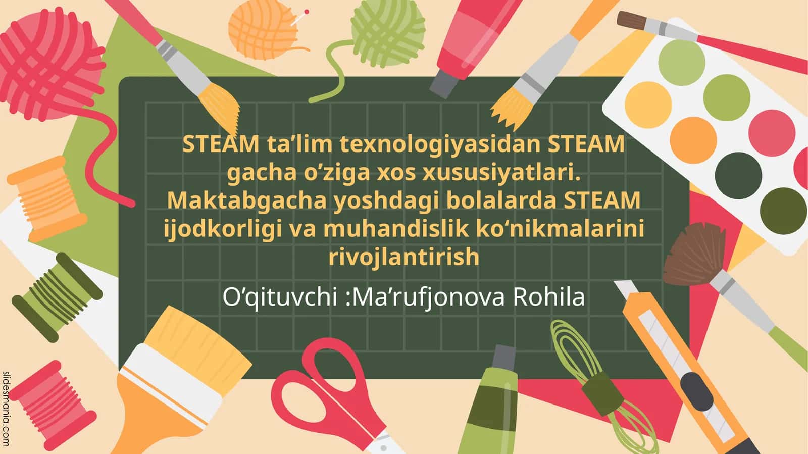 Maktabgacha yoshdagi bolalarda STEAM ijodkorligi va muhandislik ko‘nikmalarini rivojlantirish 1