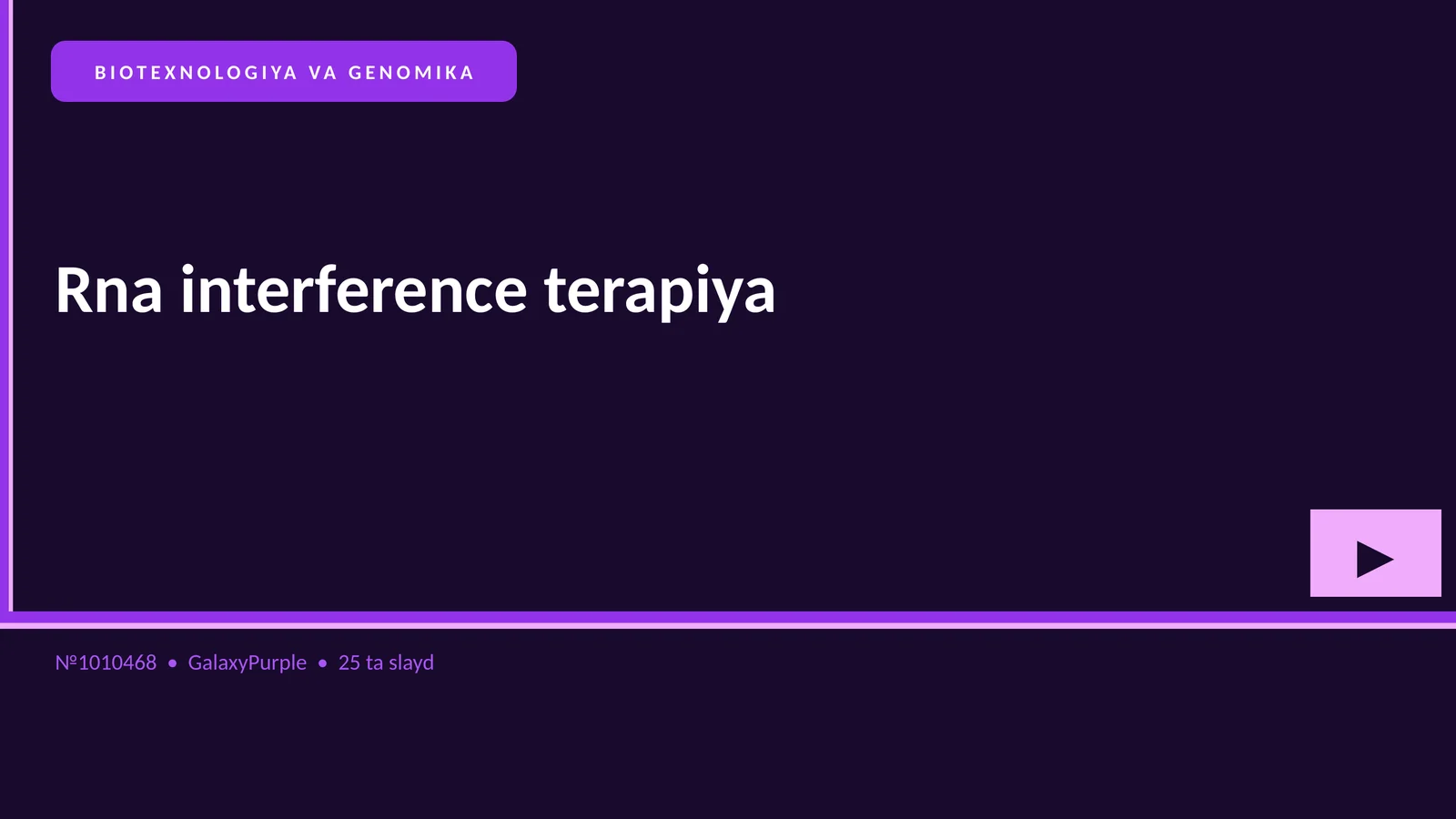 Rna interference terapiya 1