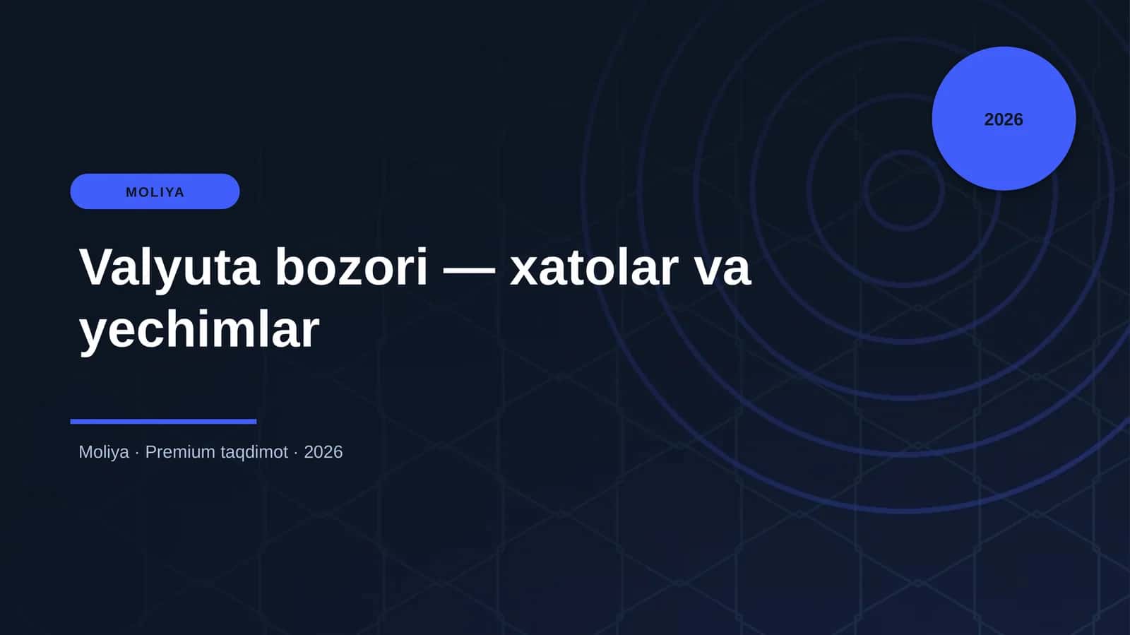 Valyuta bozori — xatolar va yechimlar 1