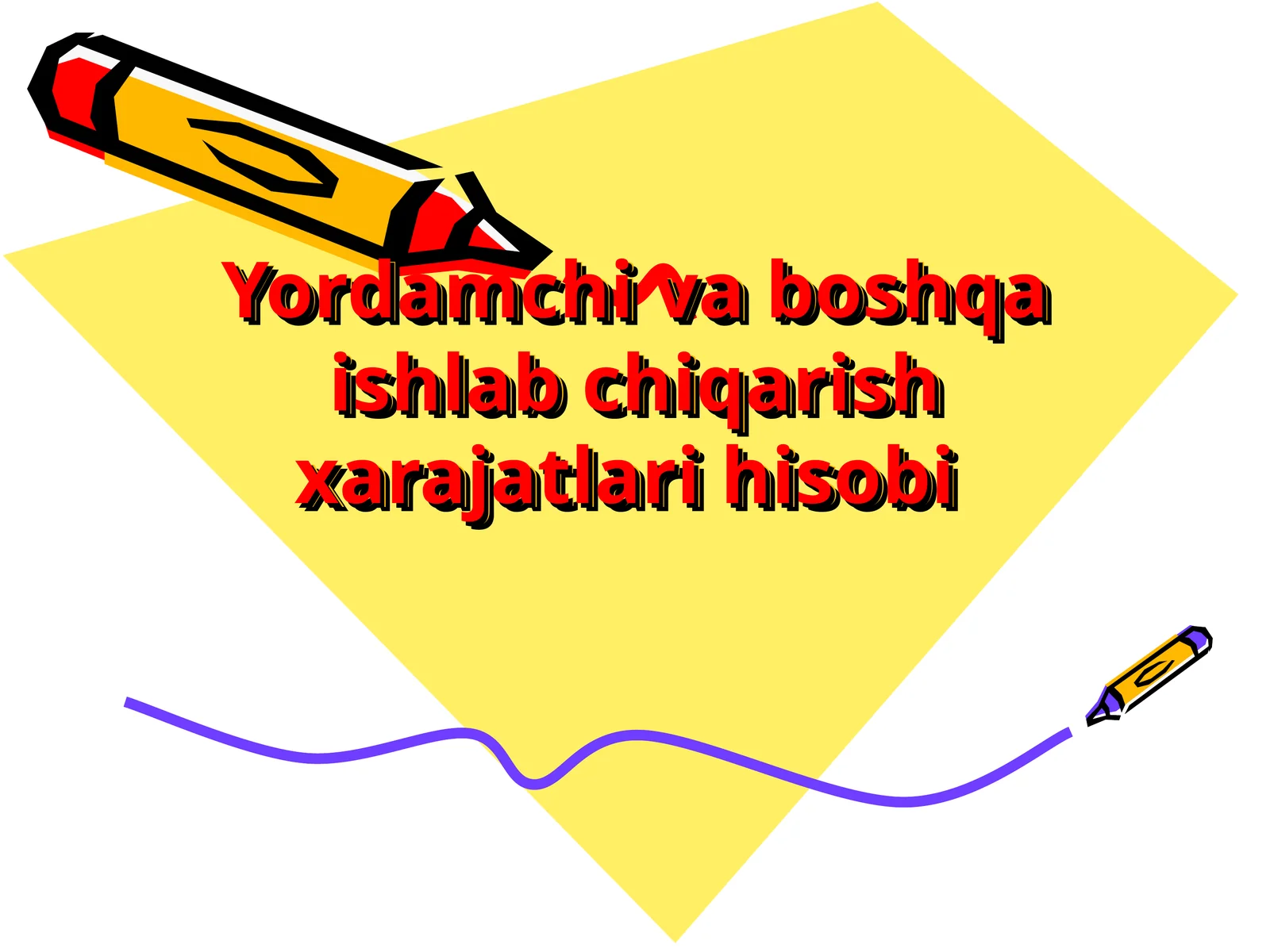 Ishlab chiqarish xarajatlari hisobi 1