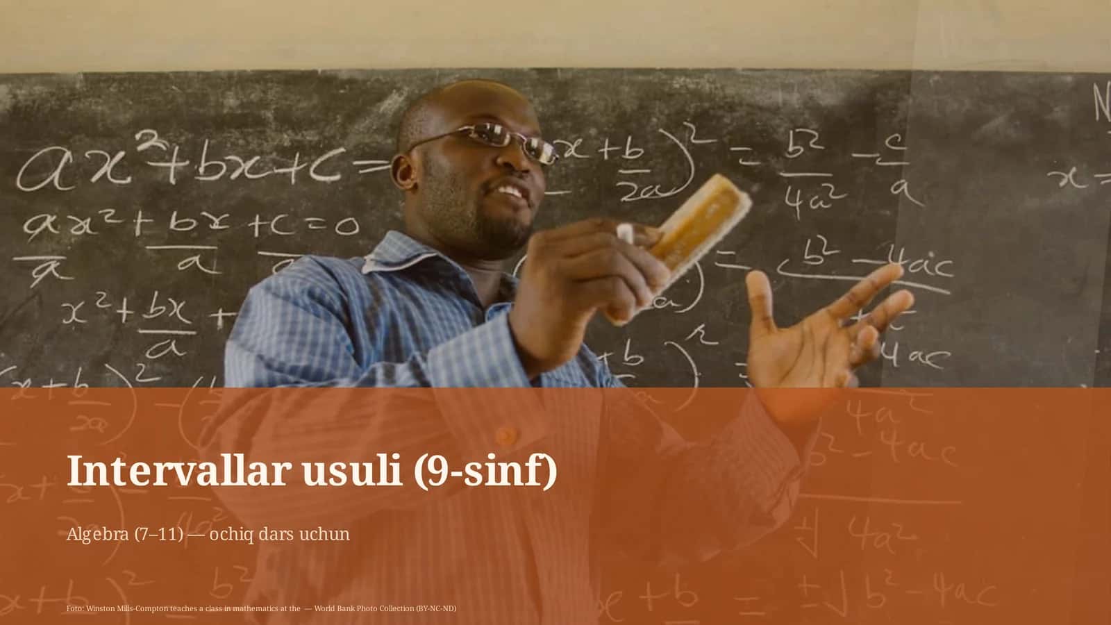 Intervallar usuli (9-sinf) 2