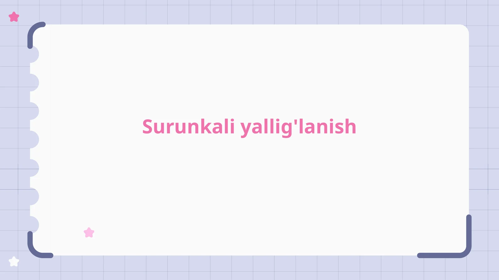 Surunkali yallig'lanish 1