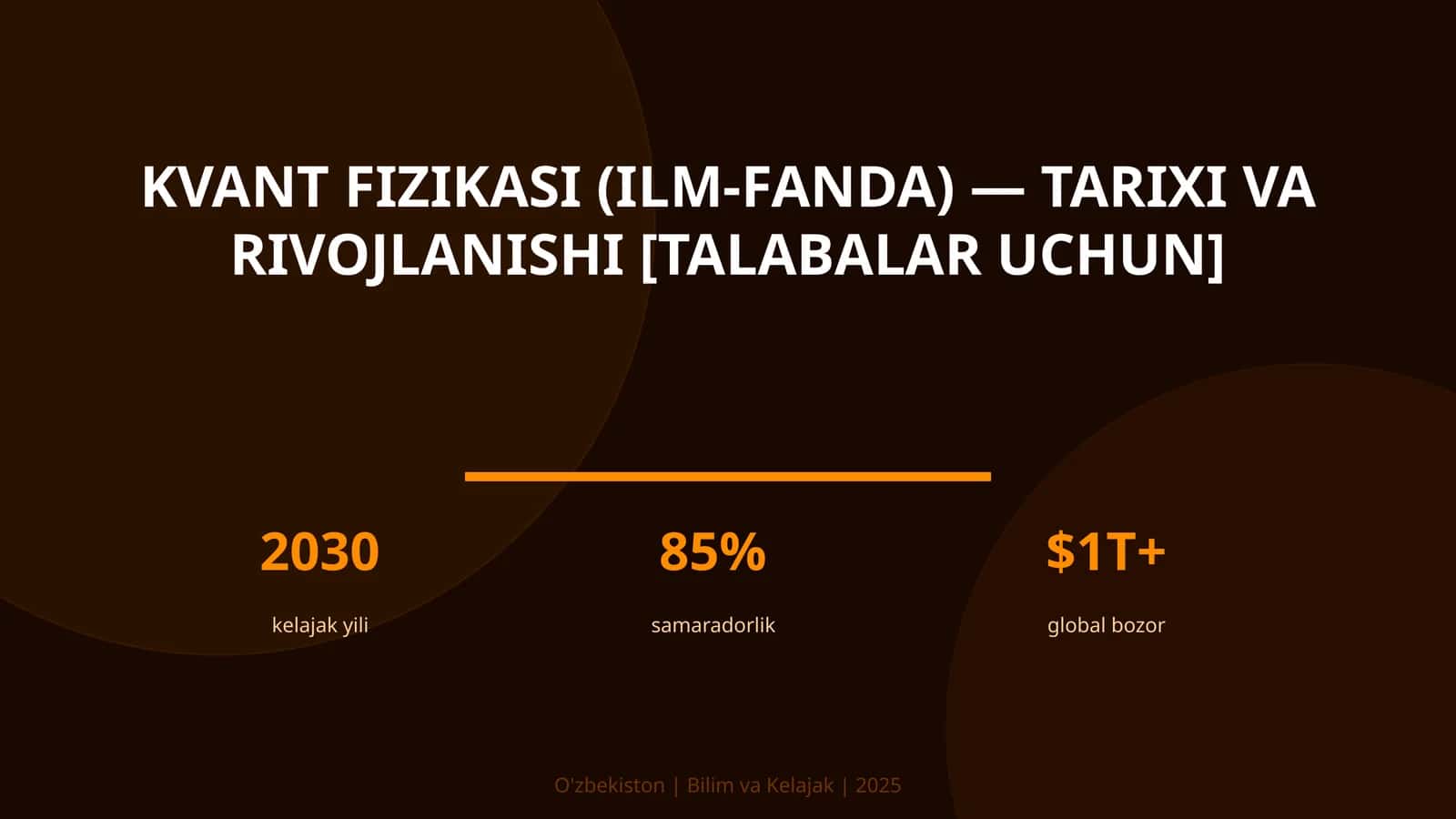 KVANT FIZIKASI (ILM-FANDA) — TARIXI VA RIVOJLANISHI [TALABALAR UCHUN] 1