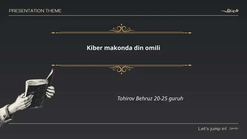 Kiber makonda din omili 1