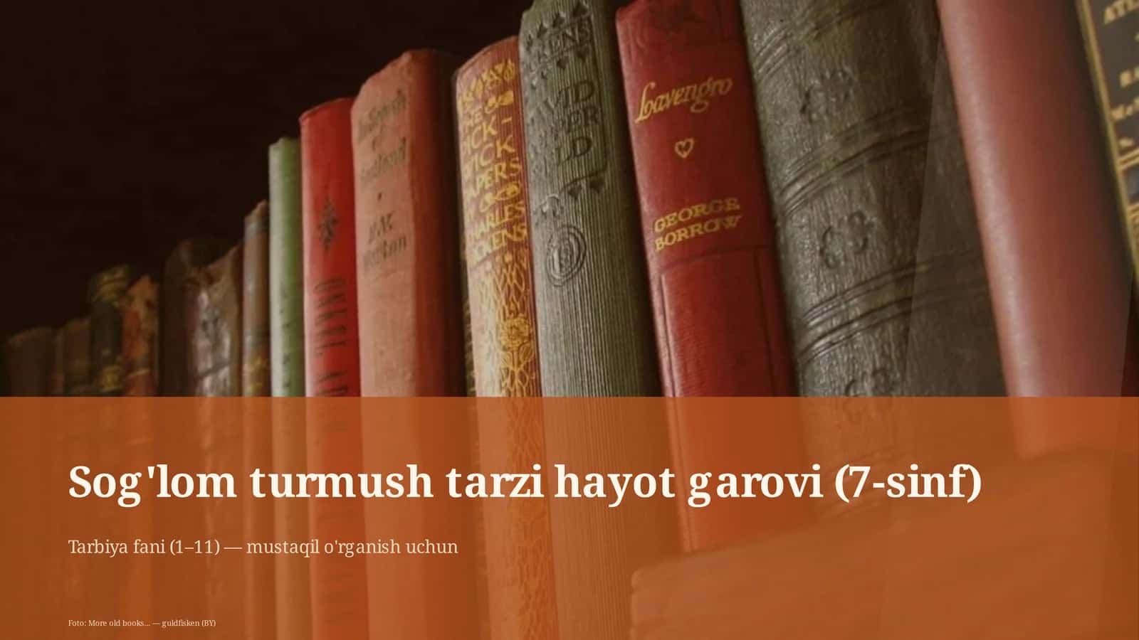 Sog'lom turmush tarzi hayot garovi (7-sinf) 1