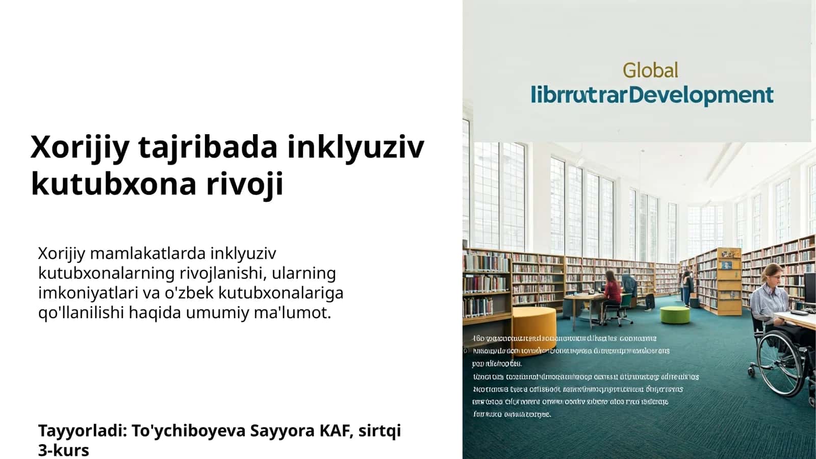 Xorijiy tajribada inklyuziv kutubxona rivoji 1