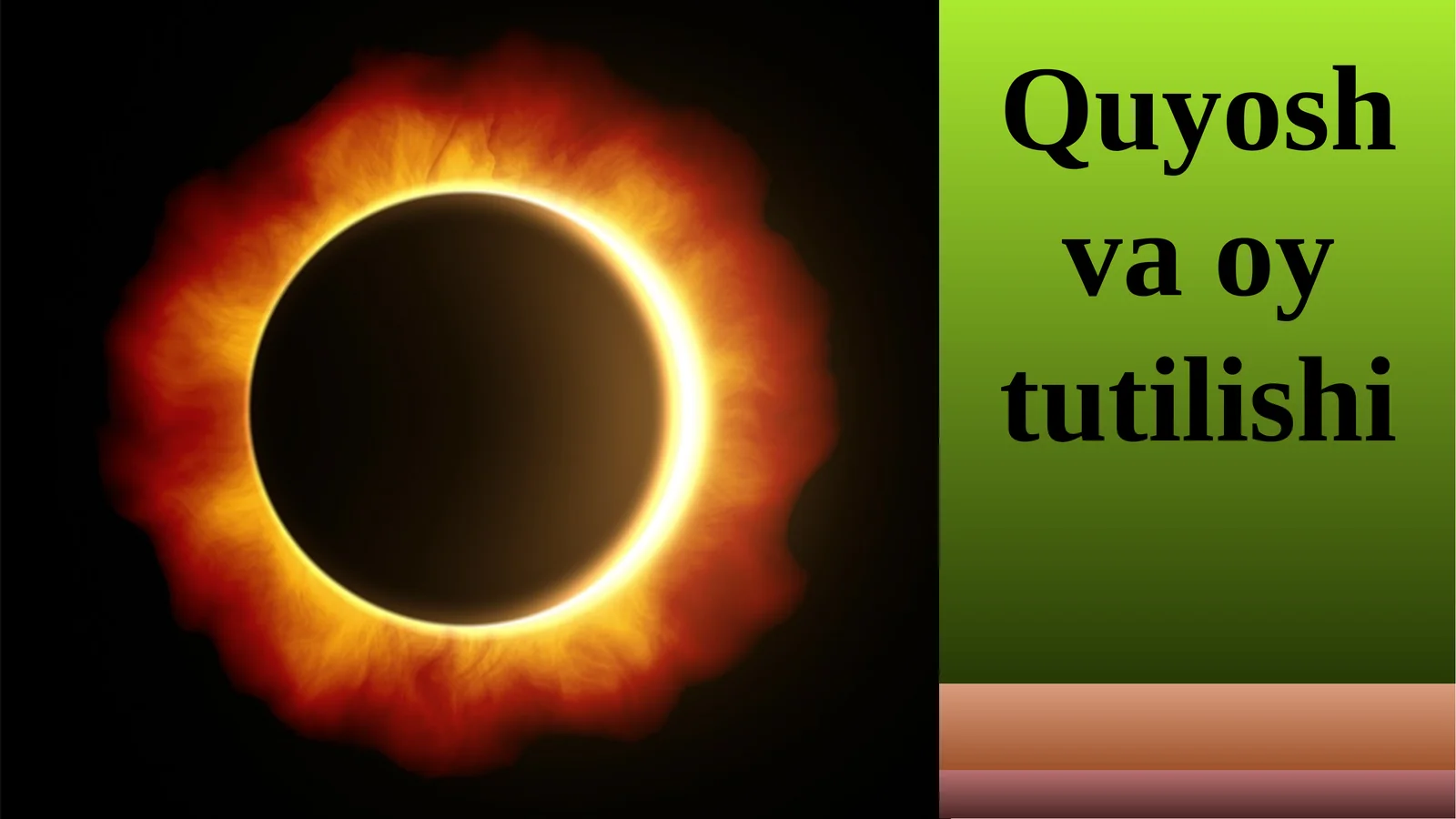 Quyosh va oy tutilishi 1