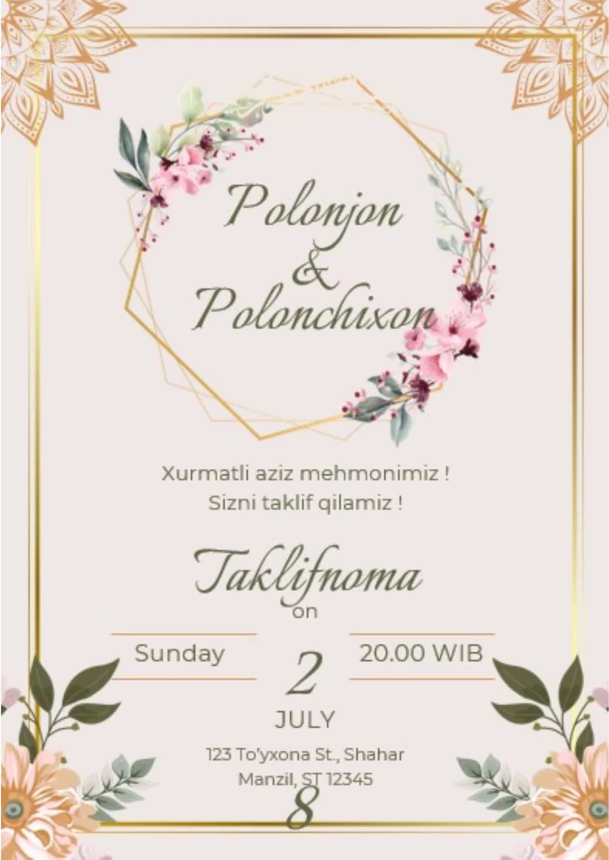 Taklifnoma 1