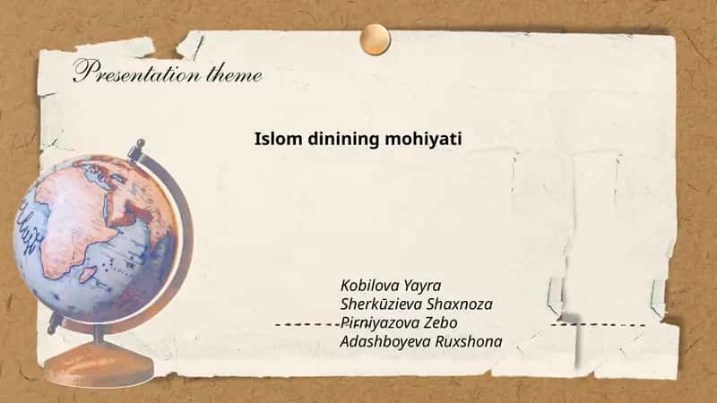 Islom dinining mohiyati 1