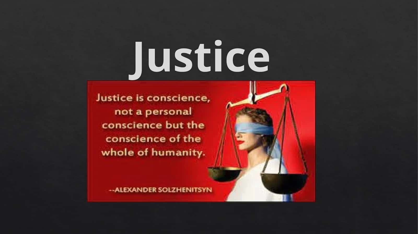 Justice independent work 1