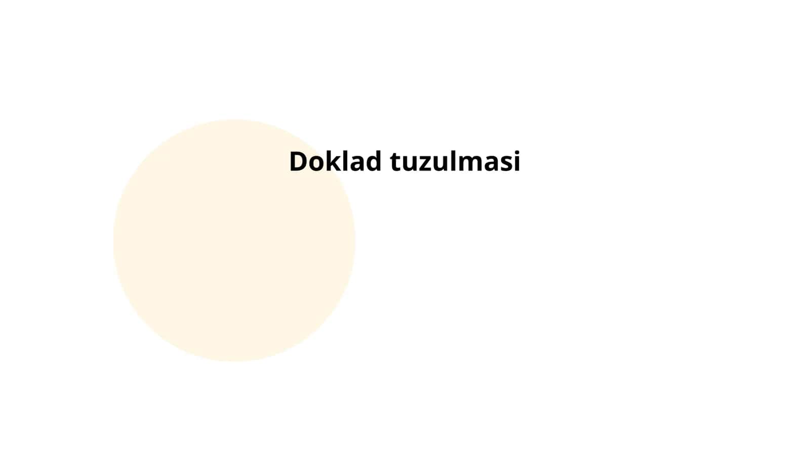 Doklad tuzulmasi 1