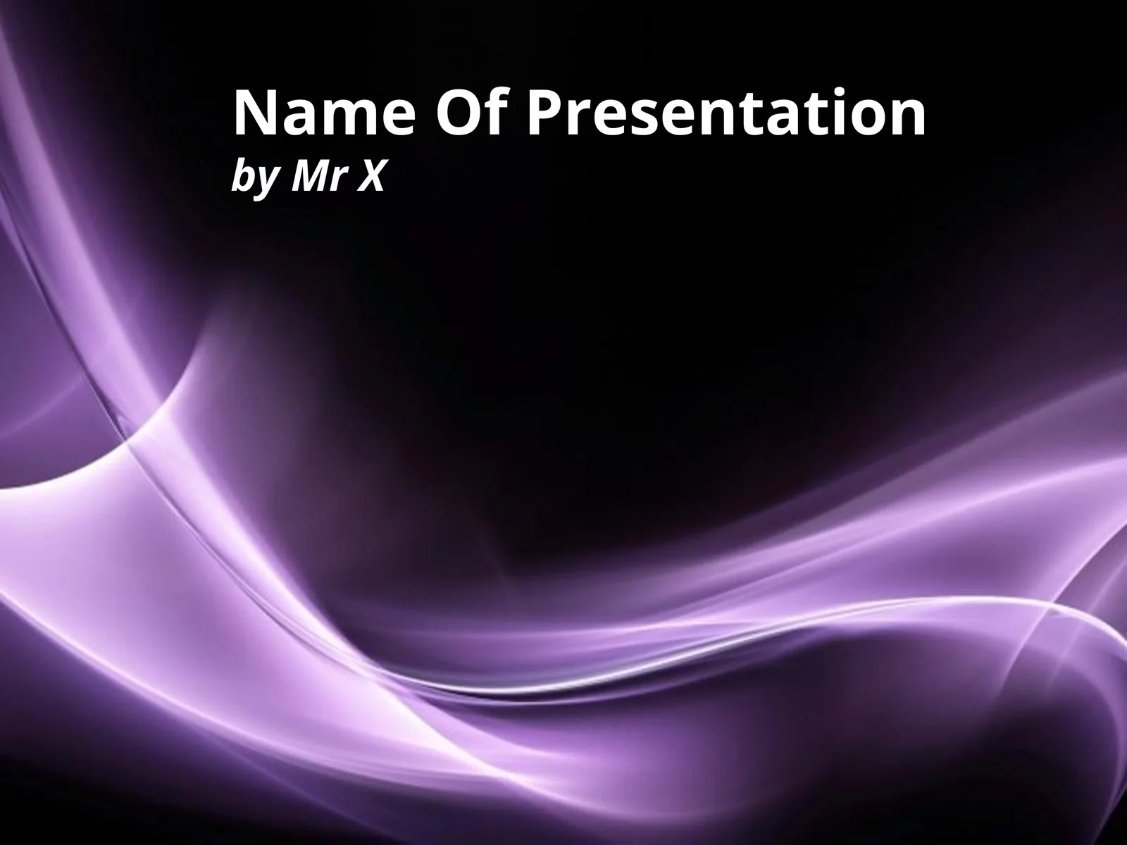 Name Of Presentation 1