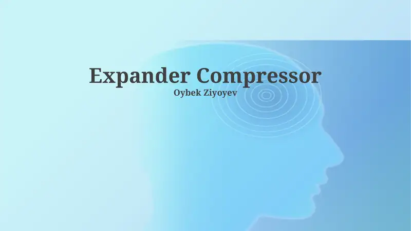Ekspander kompressorlar 1
