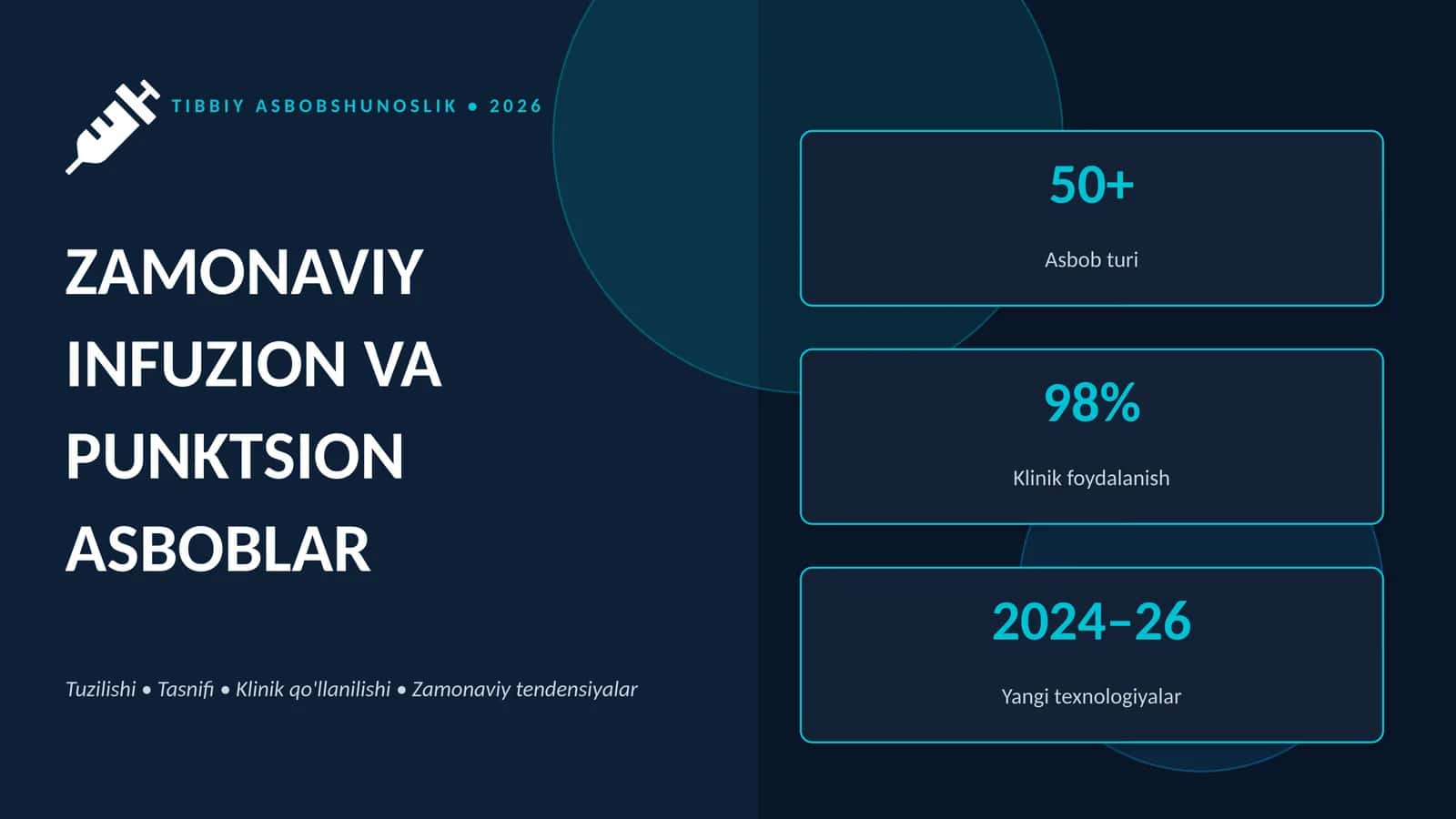 TIBBIY ASBOBSHUNOSLIK • 2026 1
