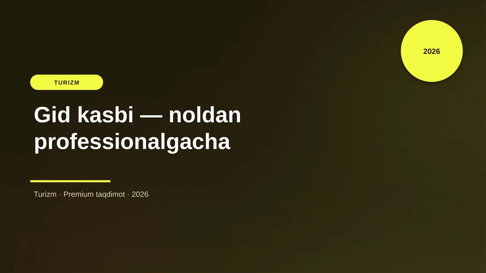 Gid kasbi — noldan professionalgacha 1