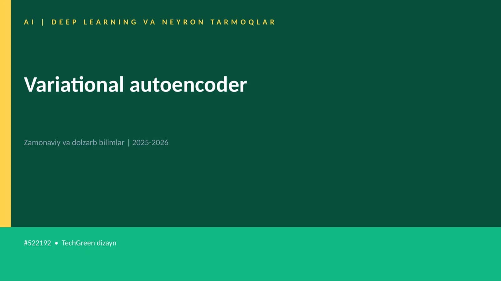 Variational autoencoder 1
