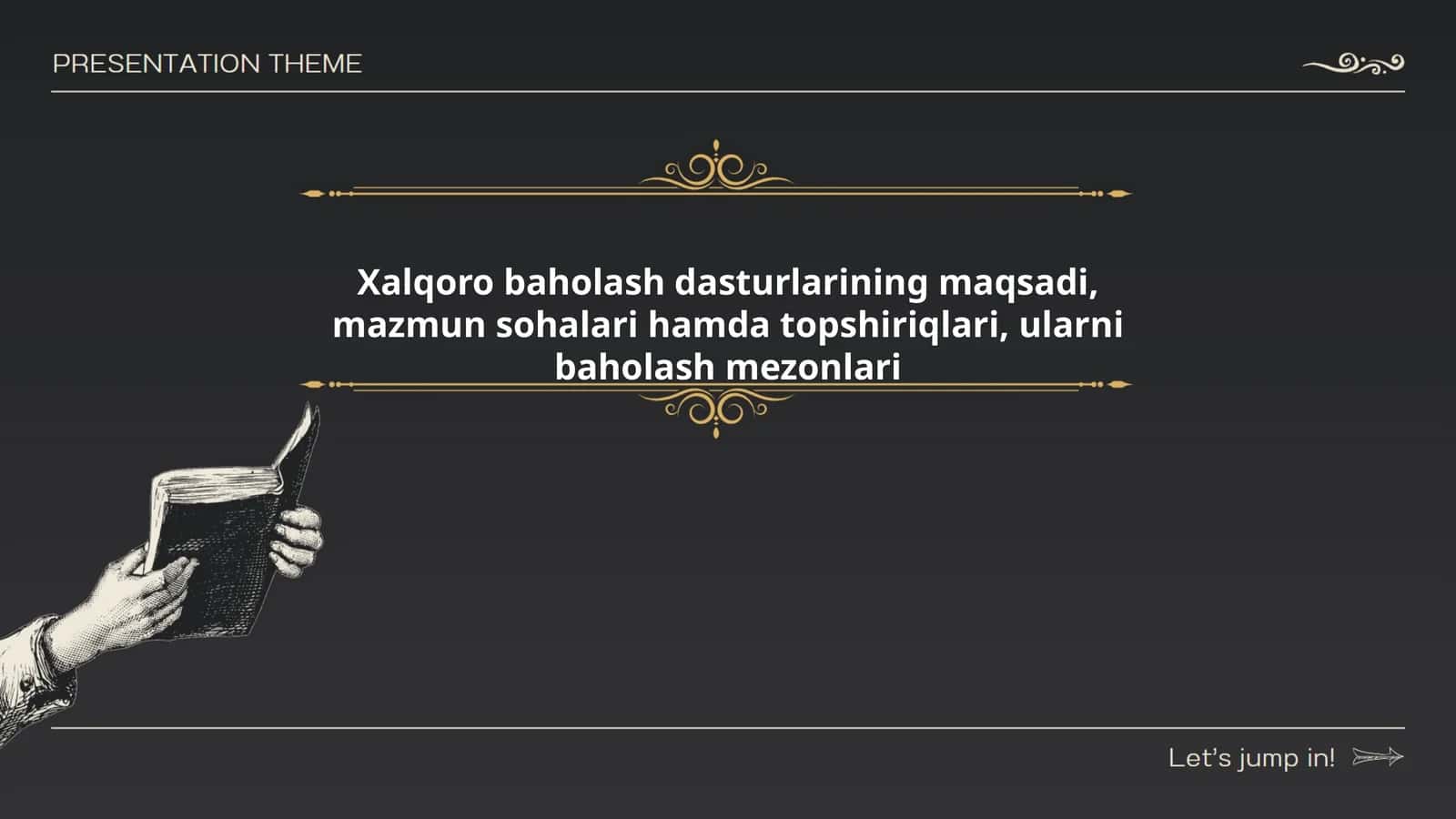 Xalqoro baholash dasturlari 1