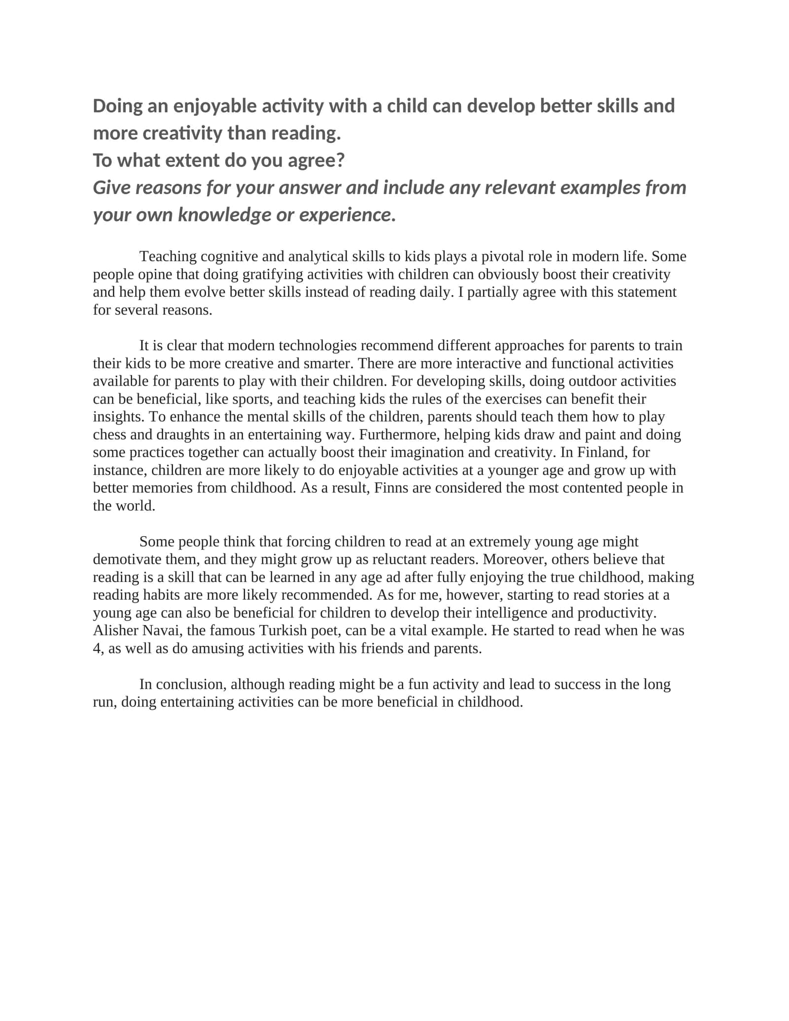 Developing Cognitive and Analytical Skills in Children 1