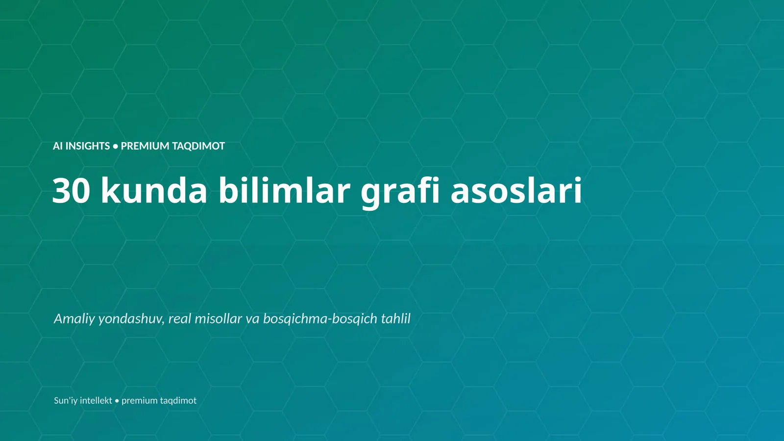 AI INSIGHTS • PREMIUM TAQDIMOT 1