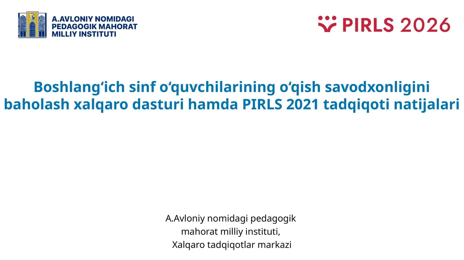 PIRLS 2021 tadqiqoti natijalari 1