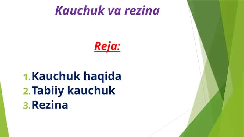 Kauchuk va rezina 1